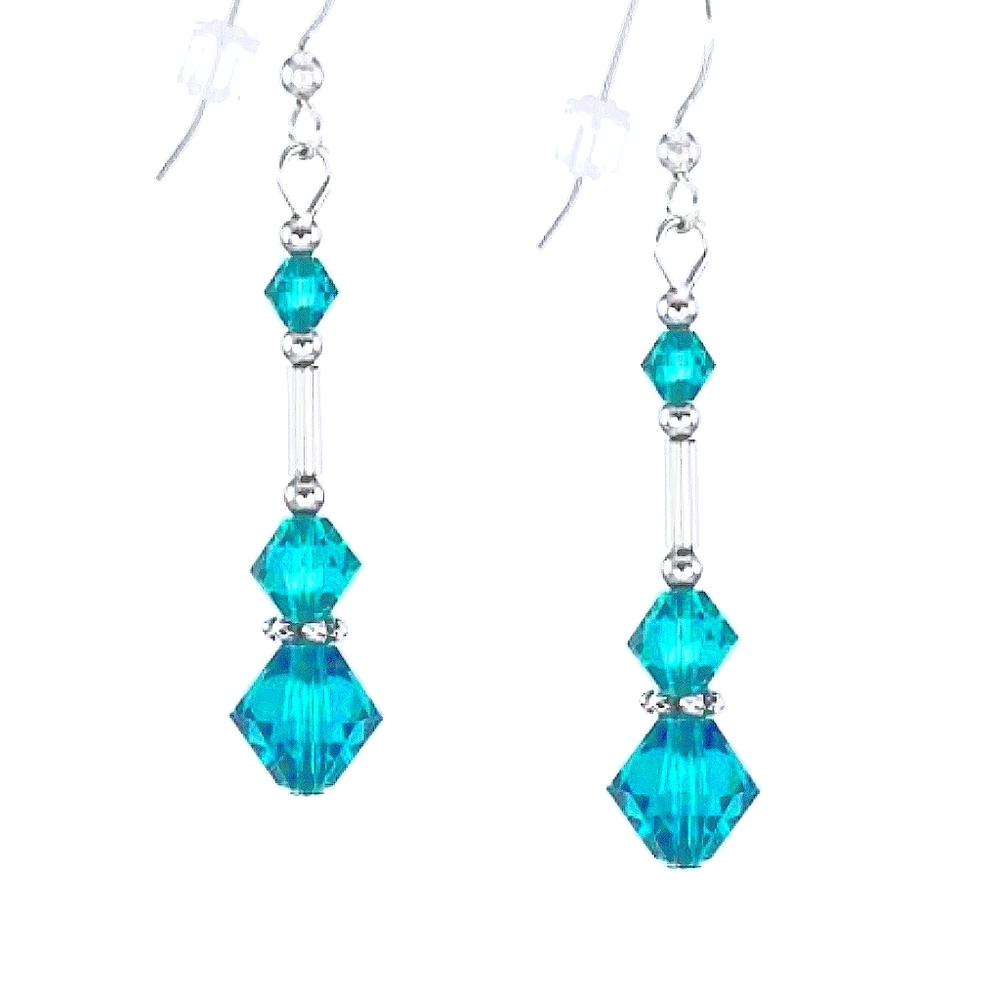Swarovski Crystal Earings with Sterling Silver